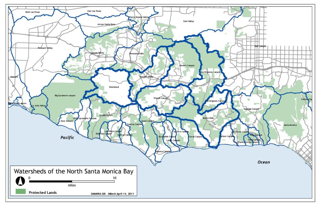 Watersheds of the North Santa Monica Bay